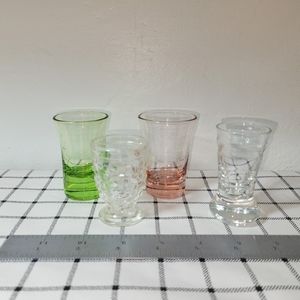 (4) Vintage Shotglasses